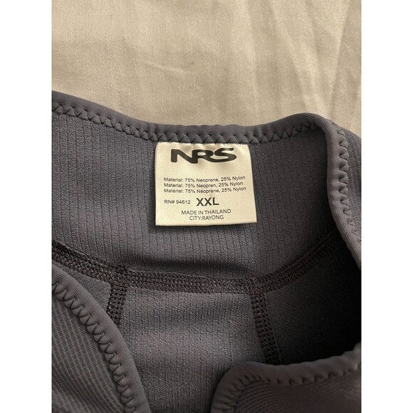 NRS HydroSkin 0.5 Jacket Mens Sz XXL Gray Full Zip Neoprene Wetsuit Paddling Top - Picture 7 of 13